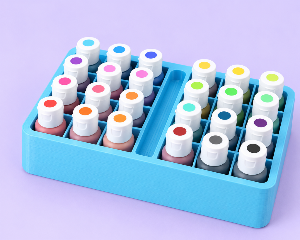 24 Slot Gel Food Coloring Or Alcohol Ink Caddy