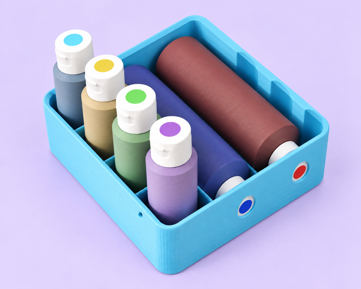 6 Slot Gel Food Coloring Or Alcohol Ink Caddy