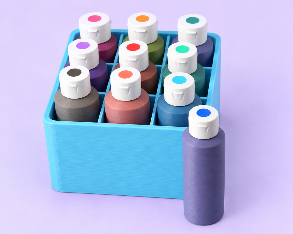 9 Slot Big Bottle Gel Food Coloring Or Alcohol Ink Caddy