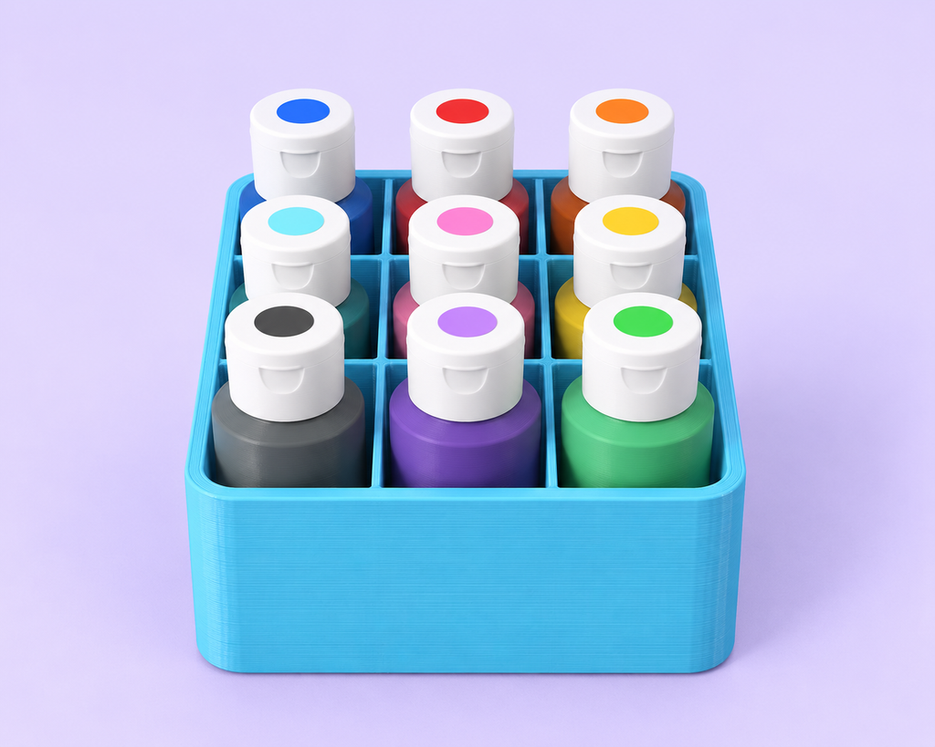 9 Slot Gel Food Coloring Or Alcohol Ink Caddy