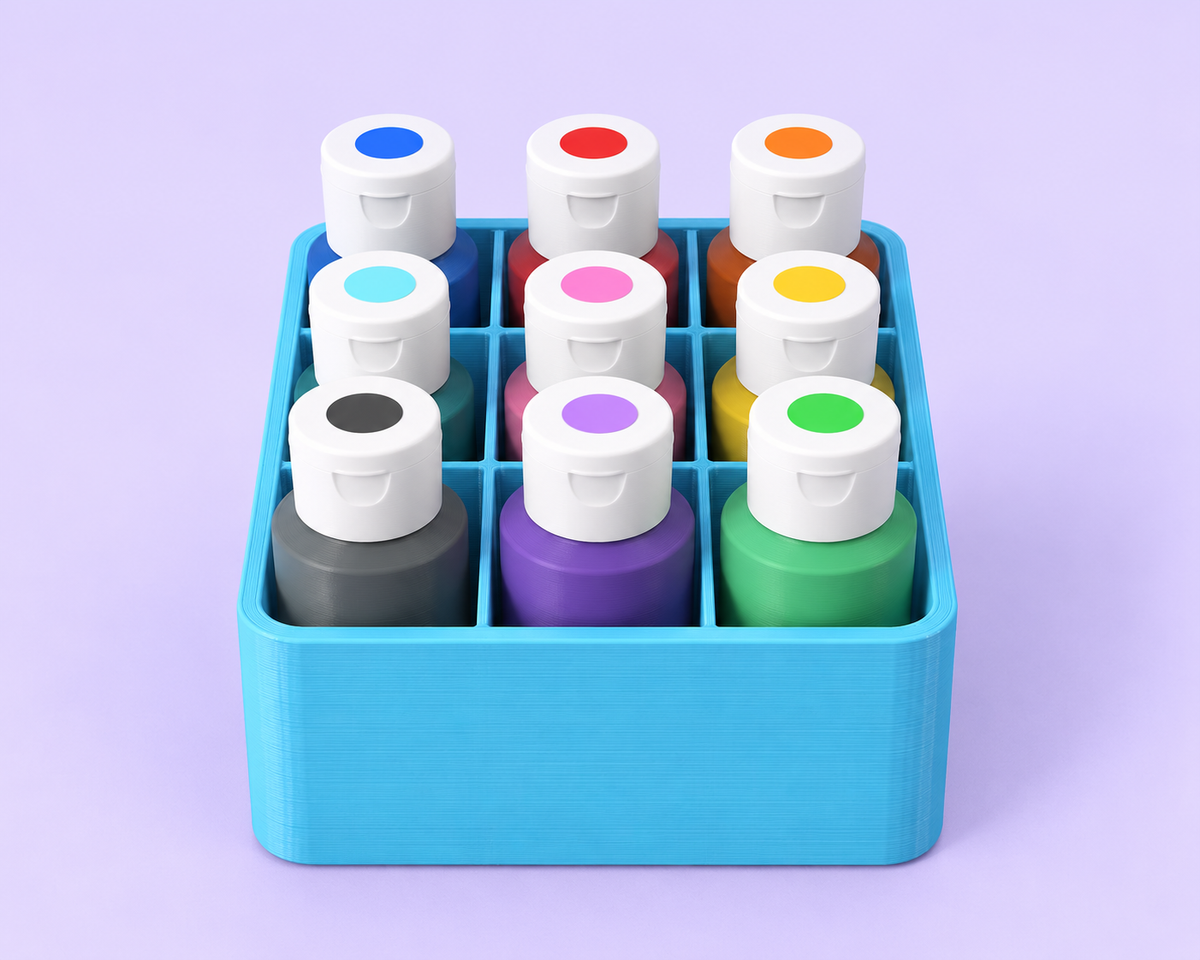 9 Slot Gel Food Coloring Or Alcohol Ink Caddy