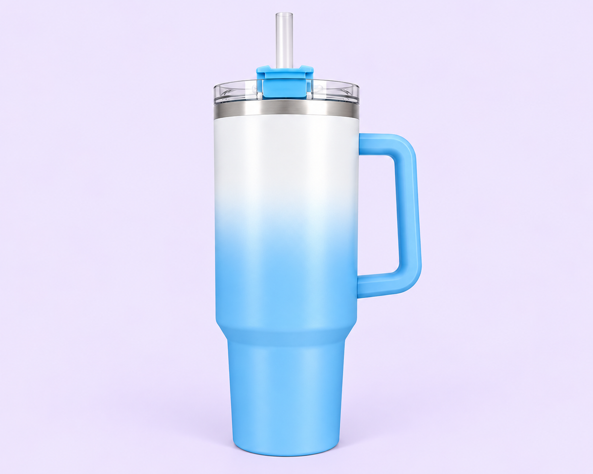 40oz Shimmered Ombre Stainless Tumbler