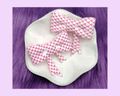 Breast Cancer Ribbon Bow Straw Topper