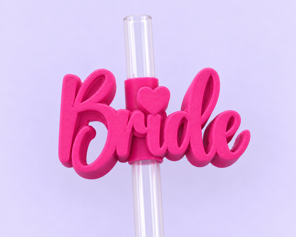 Bride Straw Topper