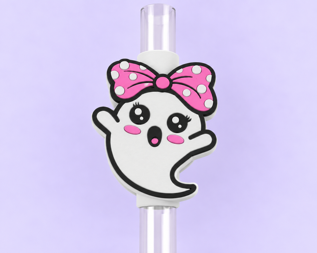 Cute Ghost Straw Topper