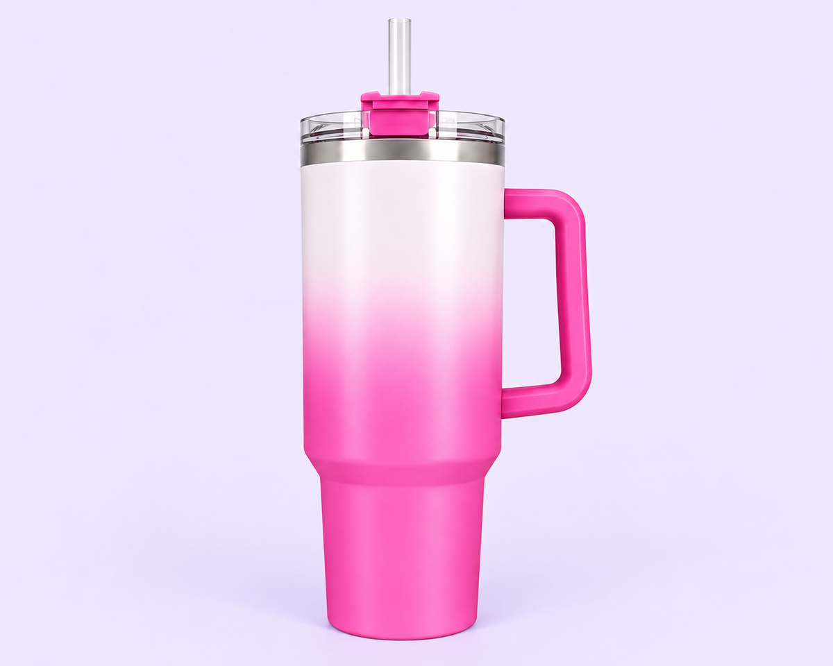 40oz Shimmered Ombre Stainless Tumbler
