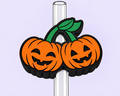 Dbl Pumkin Straw Topper
