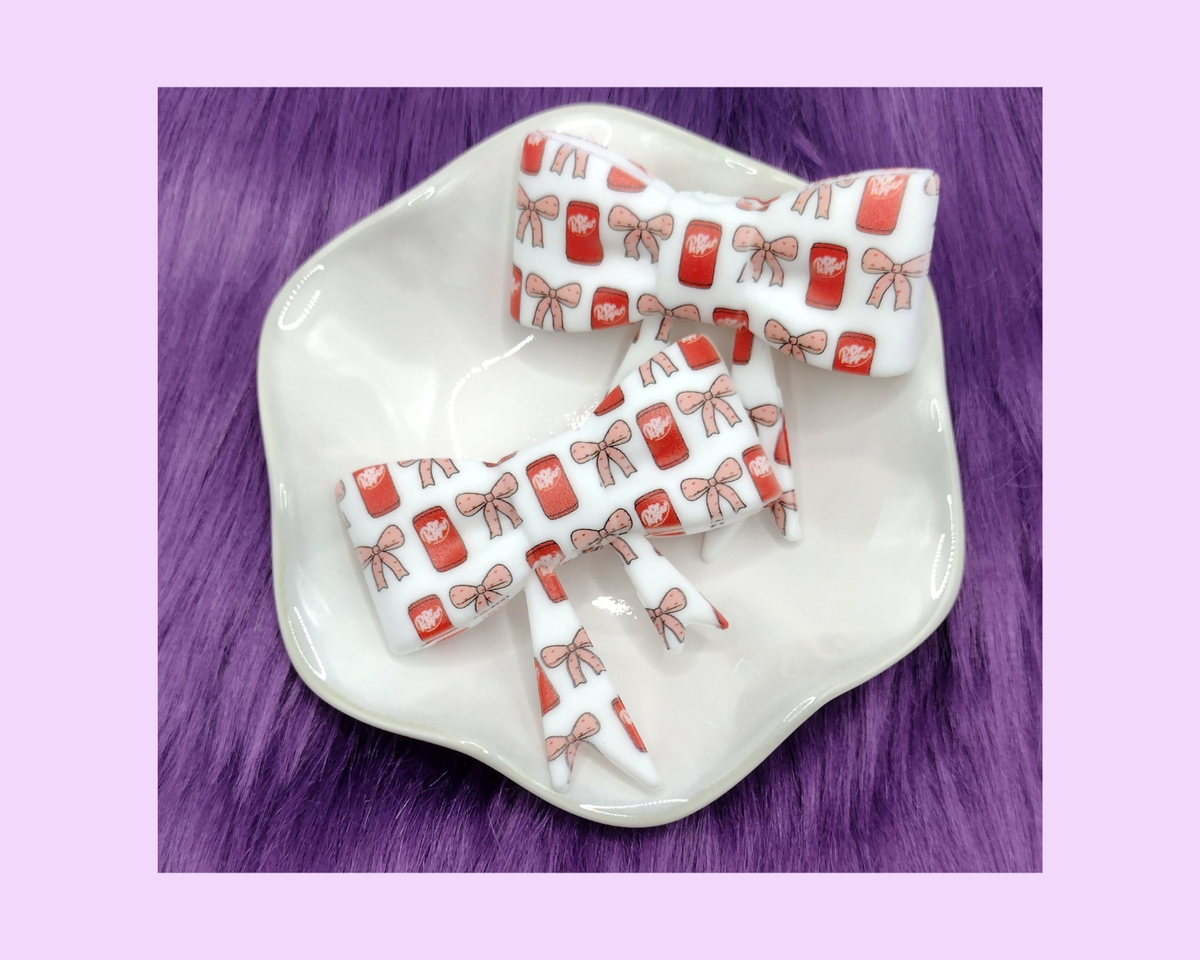 Dr Pepper Bow Straw Topper