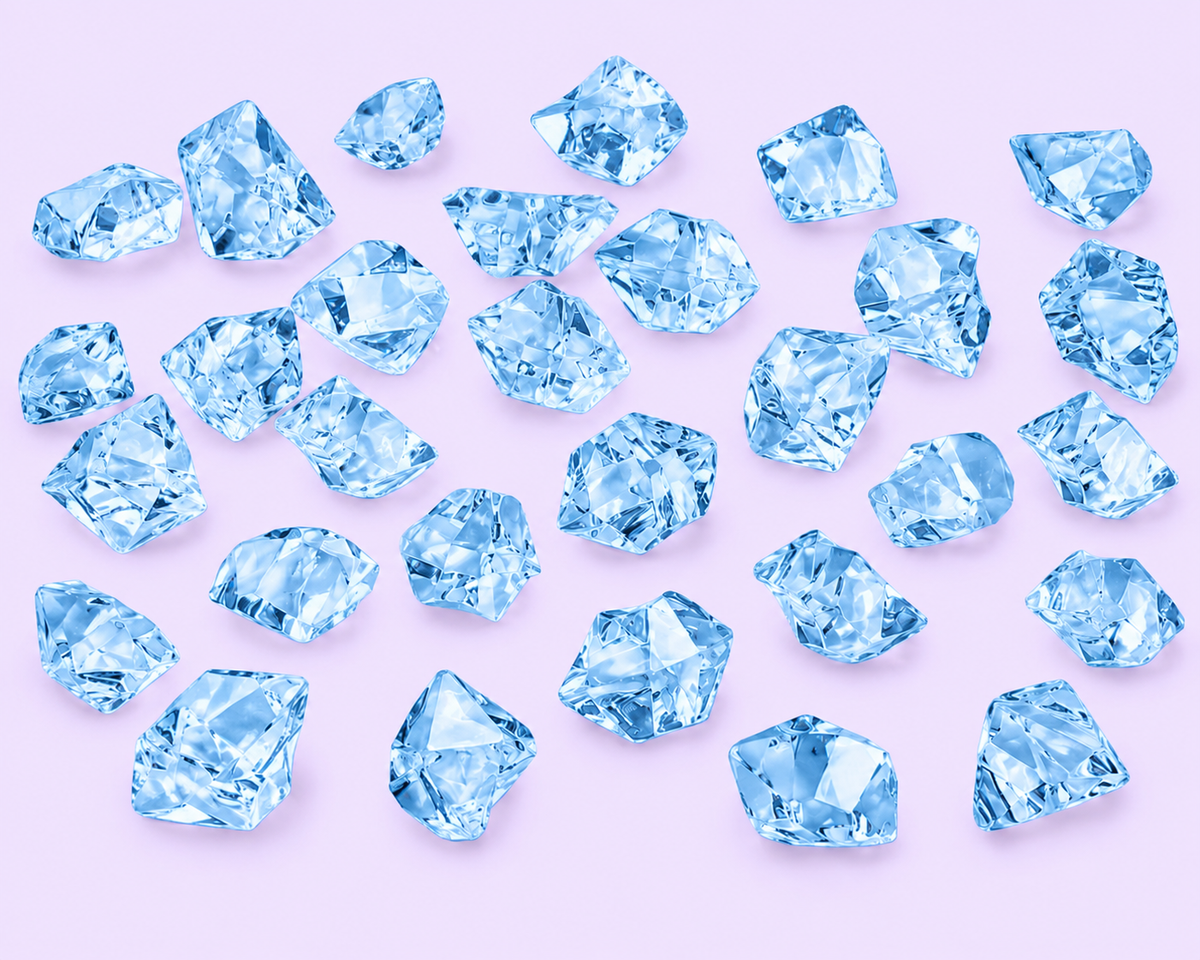 Ice Cubes for Tumblers and Crafts