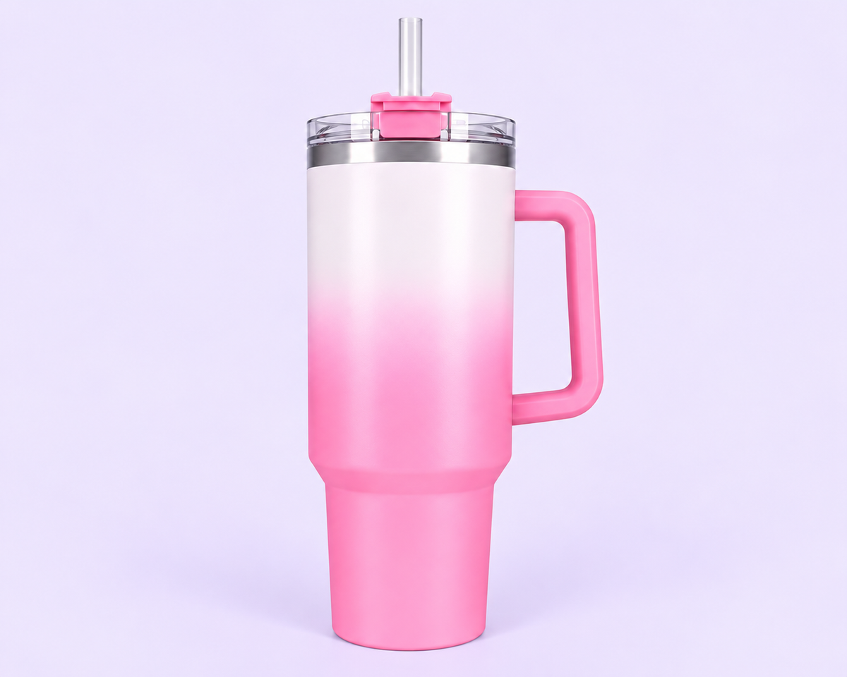 40oz Shimmered Ombre Stainless Tumbler