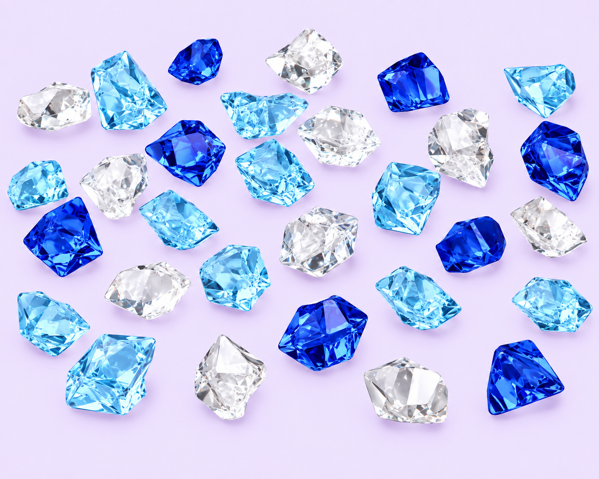 Ice Cubes for Tumblers and Crafts