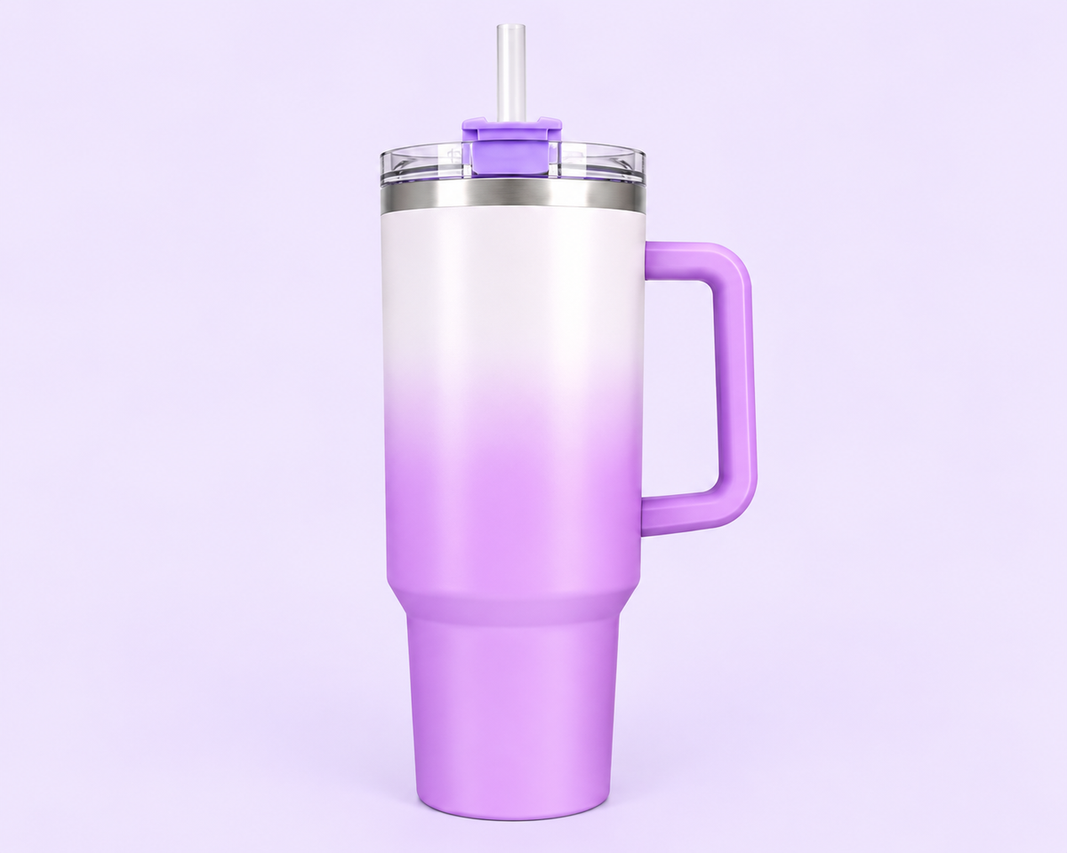 40oz Shimmered Ombre Stainless Tumbler