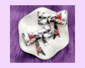Spooky Faces Bow Straw Topper