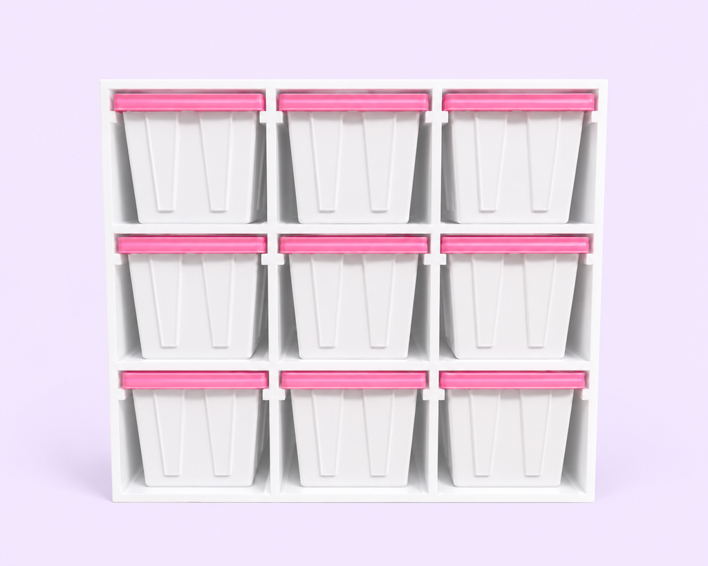 Stackable Mini Storage Tote Bin Set