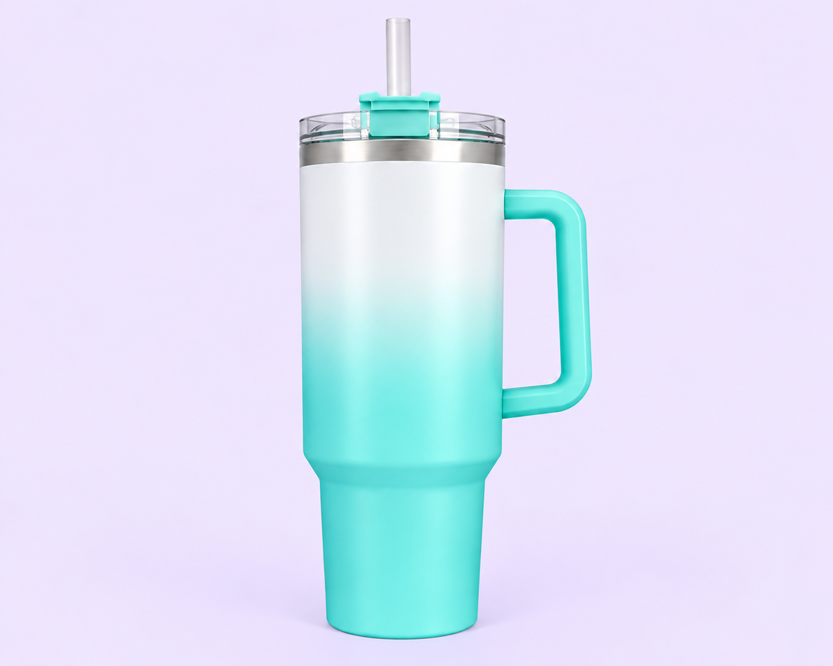 40oz Shimmered Ombre Stainless Tumbler