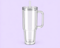 40oz Acrylic Clear Lid and Straw Snow Globe
